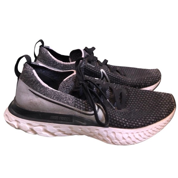 Nike React Infinity Run Flyknit 2 CT2357-101 White Black Size 10.5 - Picture 2 of 8